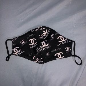 Chanel Logo Print Face Mask